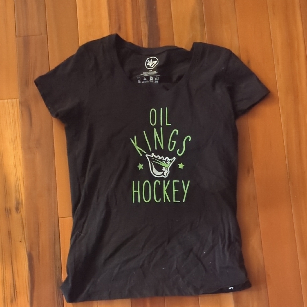 47 Black Kids Hockey T-Shirt